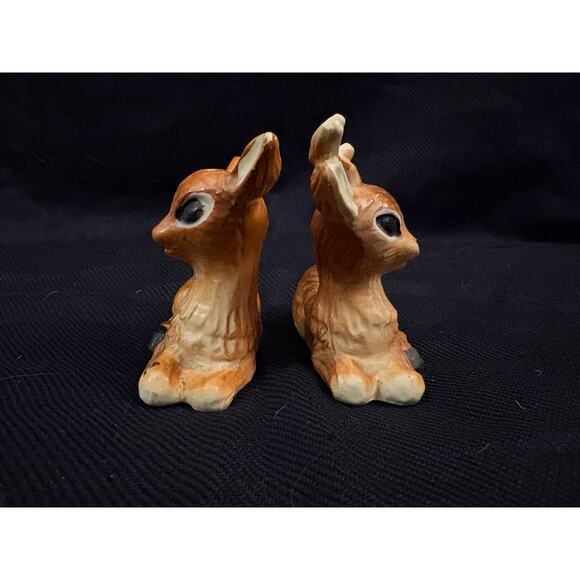 Nanco Deer Pair of Salt & Pepper Shakers Made in Japan Kitschy Grandmacore Fairy - Picture 6 of 10